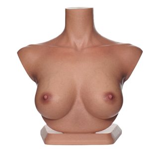 Realistic Bust Stand-Tanned
